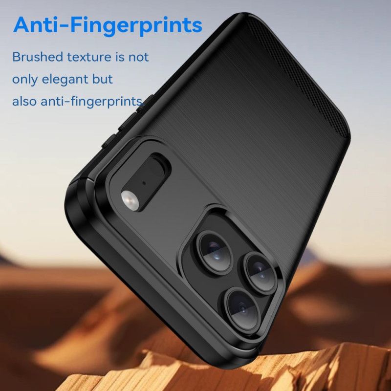 Cover iPhone 17 Pro Max Telefon Etui Børstet Kulfiber