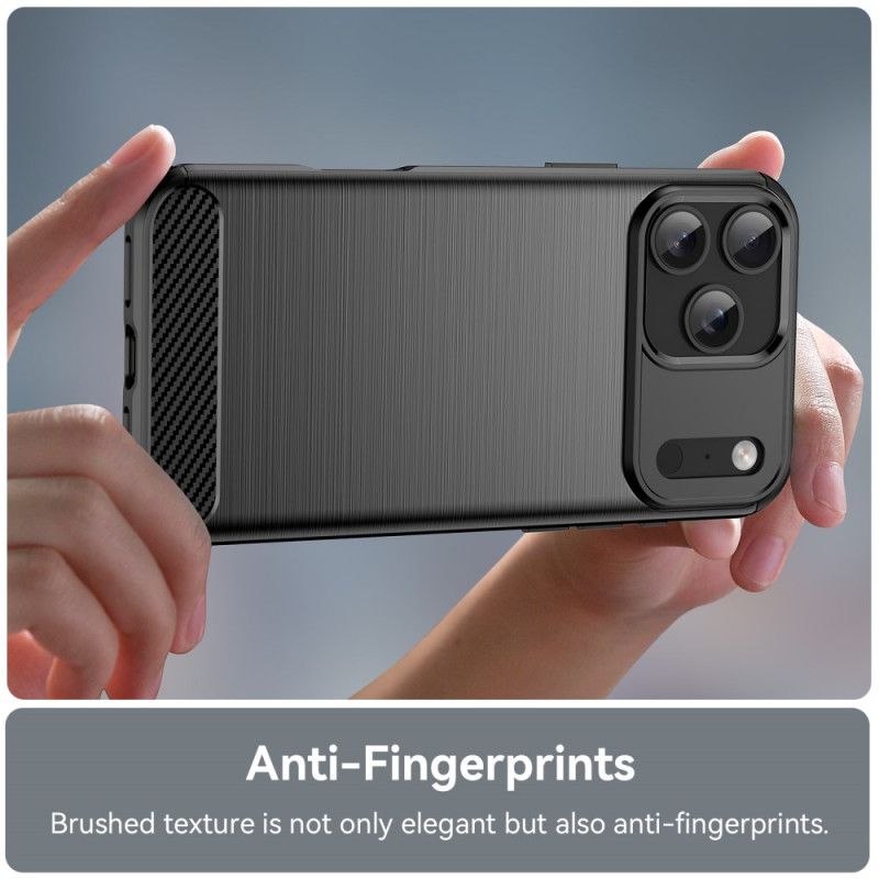 Cover iPhone 17 Pro Max Telefon Etui Børstet Kulfiber