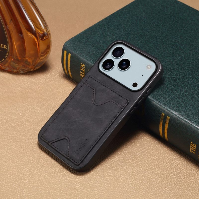 Cover iPhone 17 Pro Max Telefon Etui Denior Kortholder Og Stander