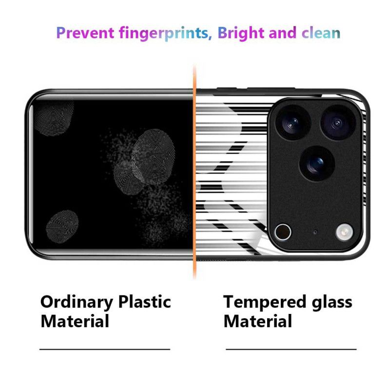 Cover iPhone 17 Pro Max Telefon Etui Hærdet Glas Ridsefast