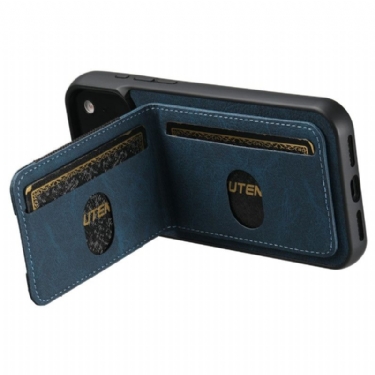 Cover iPhone 17 Pro Max Telefon Etui Kortholder Og Stativ I Retro-look