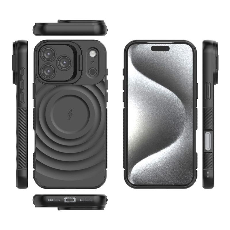 Cover iPhone 17 Pro Max Telefon Etui Magsafe-kompatibel Bølgemønster