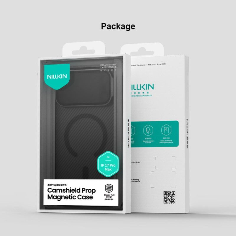 Cover iPhone 17 Pro Max Telefon Etui Nillkin Magnetisk Camshield-støtte