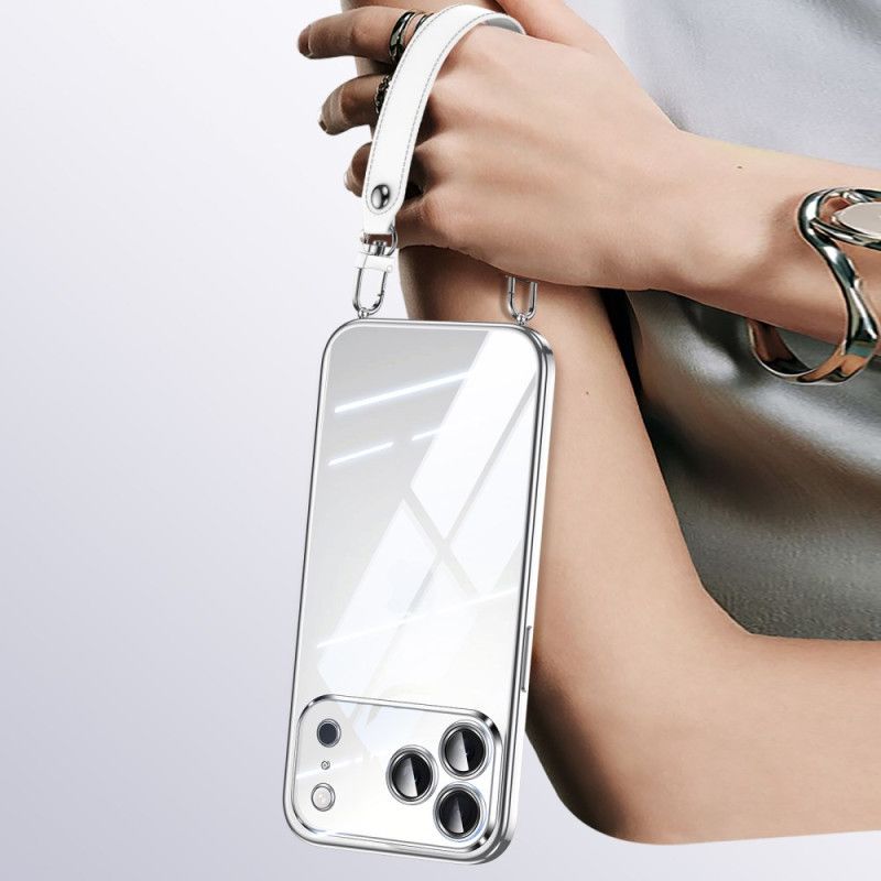 Cover iPhone 17 Pro Max Telefon Etui Transparent Med Snor