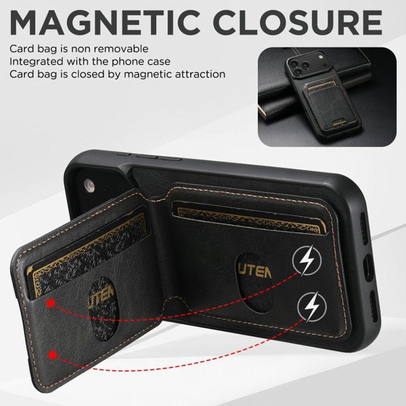 Cover iPhone 17 Pro Max Vokset Tekstureret Kortholder Suteni