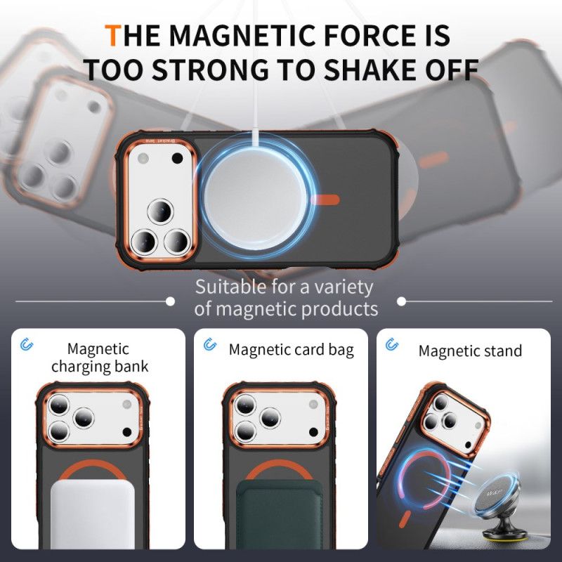 Cover Til iPhone 17 Pro Max Kompatibel Magsafe-objektivmontering Sort