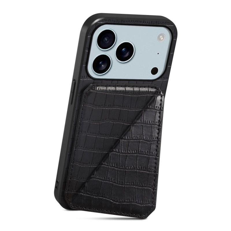 Cover Til iPhone 17 Pro Max Kortholder Med Krokodilleeffekt