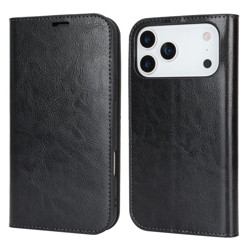 Flip Cover iPhone 17 Pro Max Ægte Læder