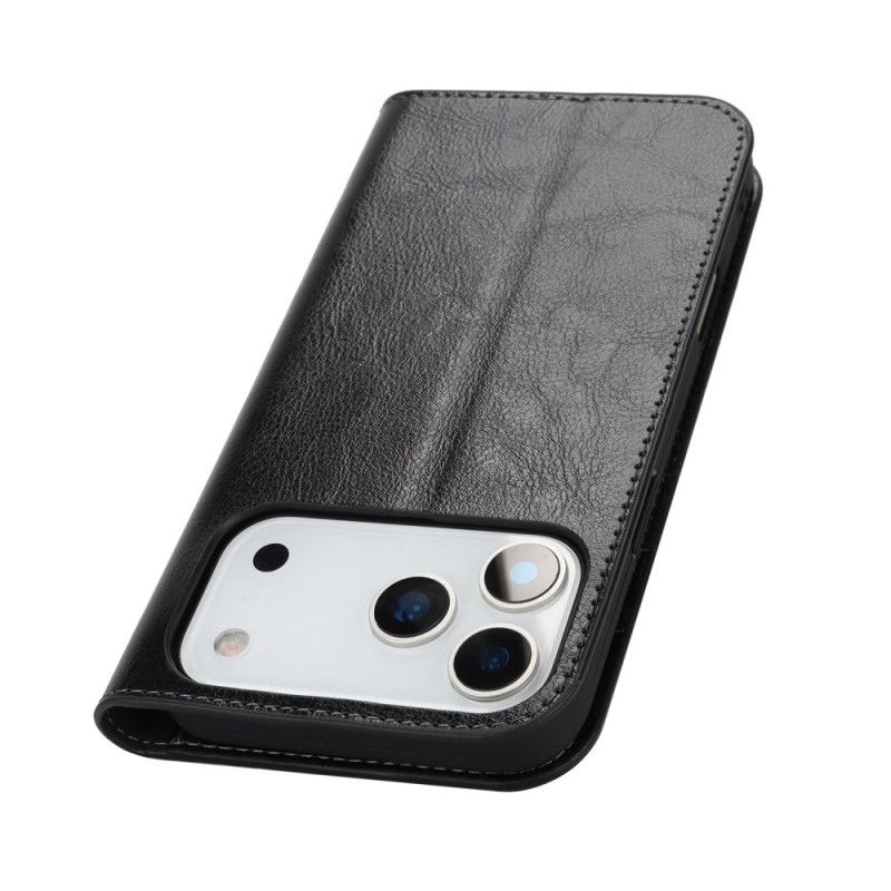 Flip Cover iPhone 17 Pro Max Ægte Læder