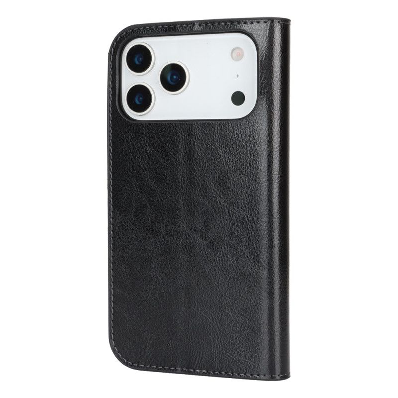 Flip Cover iPhone 17 Pro Max Ægte Læder