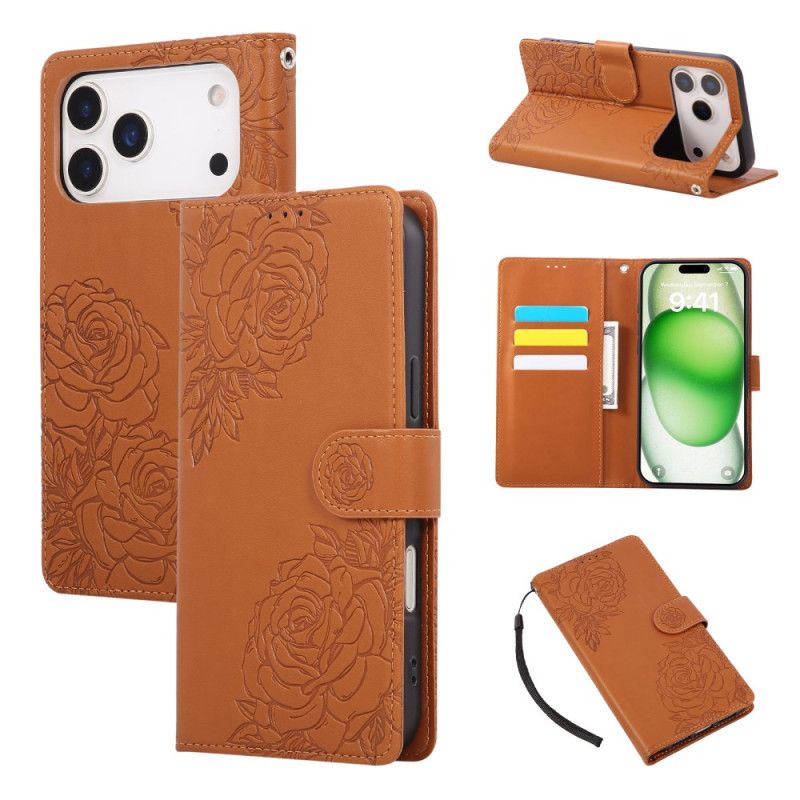 Flip Cover iPhone 17 Pro Max Blomsterprint
