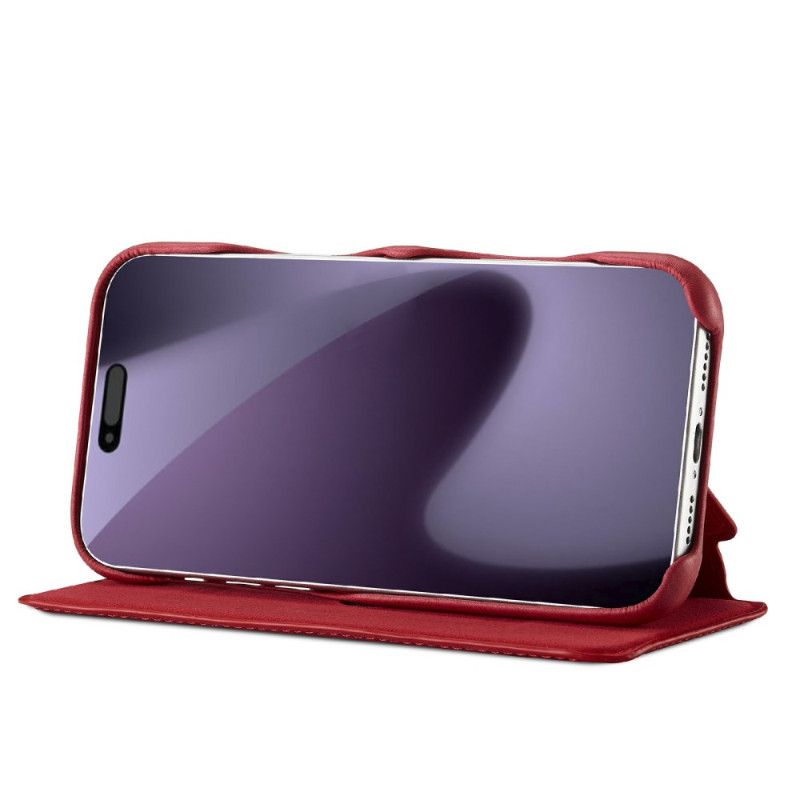 Flip Cover iPhone 17 Pro Max Lc.imeeke Cover Med Ruskindseffekt