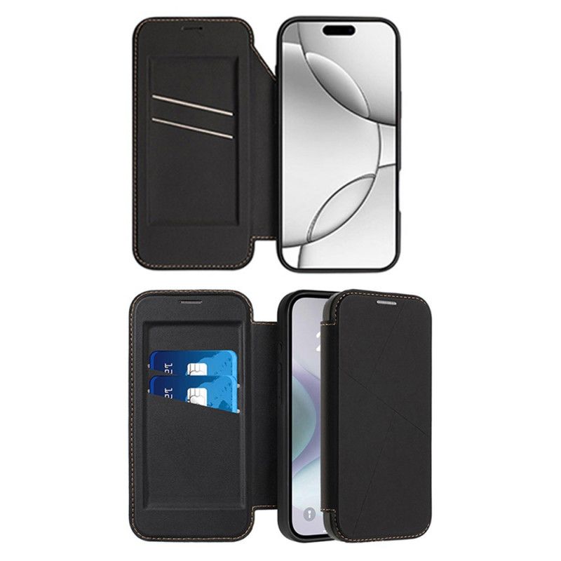 Flip Cover iPhone 17 Pro Max Magnetisk Lukning Og Kortholder