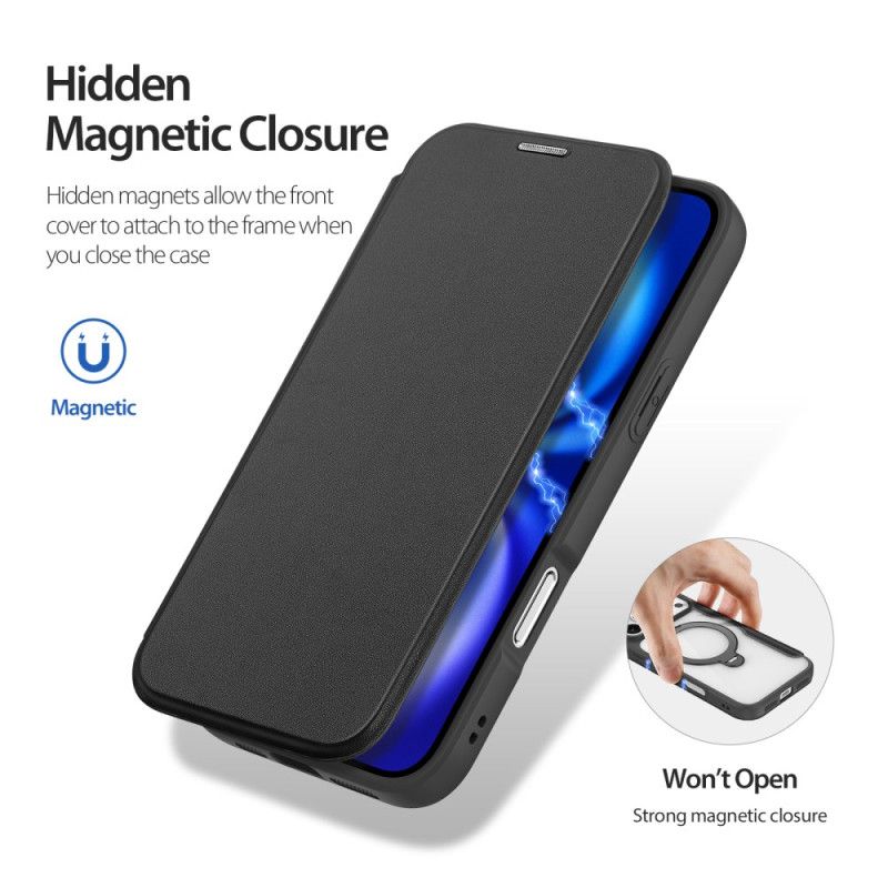 Flip Cover iPhone 17 Pro Max Magsafe Med Skin X Pro Series Dux Ducis Mount