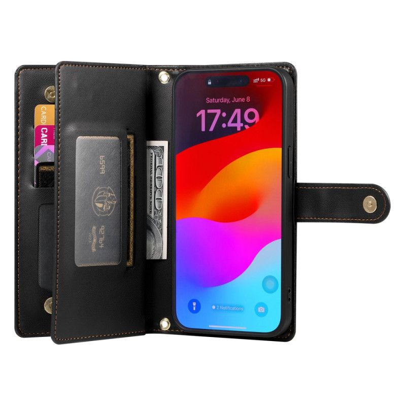 Flip Cover iPhone 17 Pro Max Pung Med Lynlåslomme