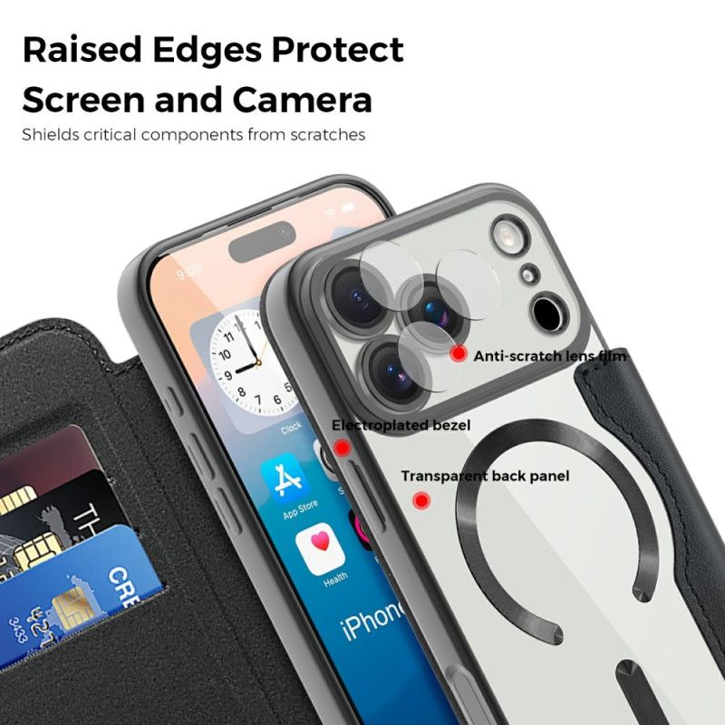 Flip Cover Til iPhone 17 Pro Max Magsafe-kompatibel Med Rfid-blokering