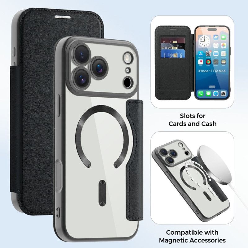 Flip Cover Til iPhone 17 Pro Max Magsafe-kompatibel Med Rfid-blokering