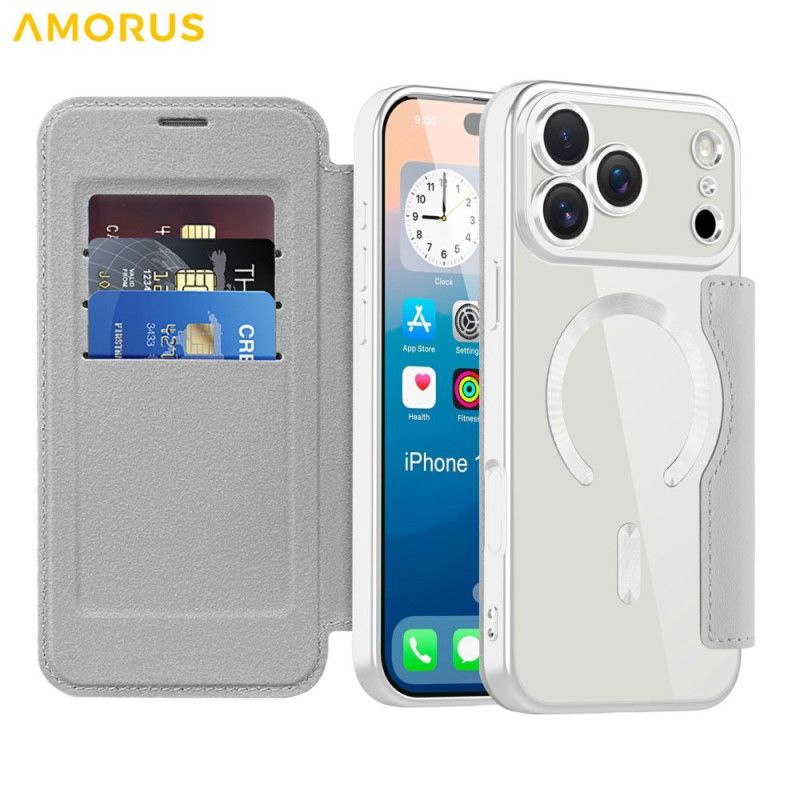 Flip Cover Til iPhone 17 Pro Max Magsafe-kompatibel Med Rfid-kortholder