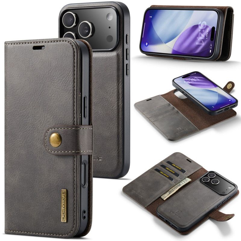 Læder Cover iPhone 17 Pro Max Telefon Etui Aftagelig Dg.ming