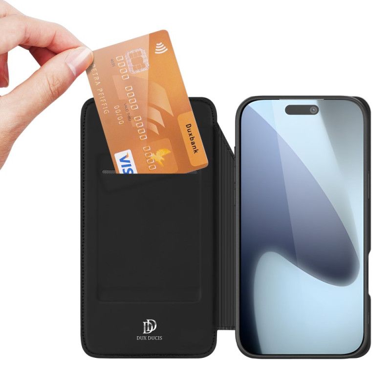 Læder Cover iPhone 17 Pro Max Telefon Etui Dux Ducis Pro Series Skin