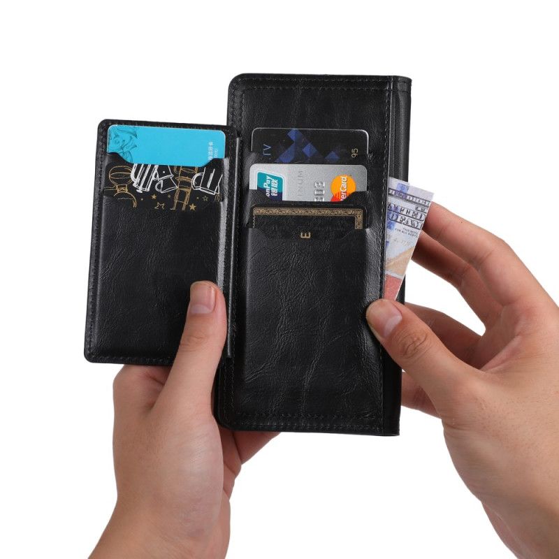 Læder Cover iPhone 17 Pro Max Telefon Etui Lomme Med Lynlås