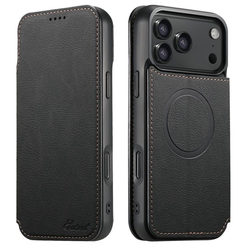 Læder Cover iPhone 17 Pro Max Telefon Etui Magsafe-kompatibel Suteni