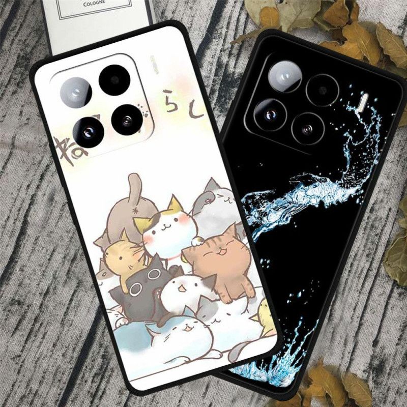 Cover Til Xiaomi 15 Pro Bananblade Og Gyldne Blomster