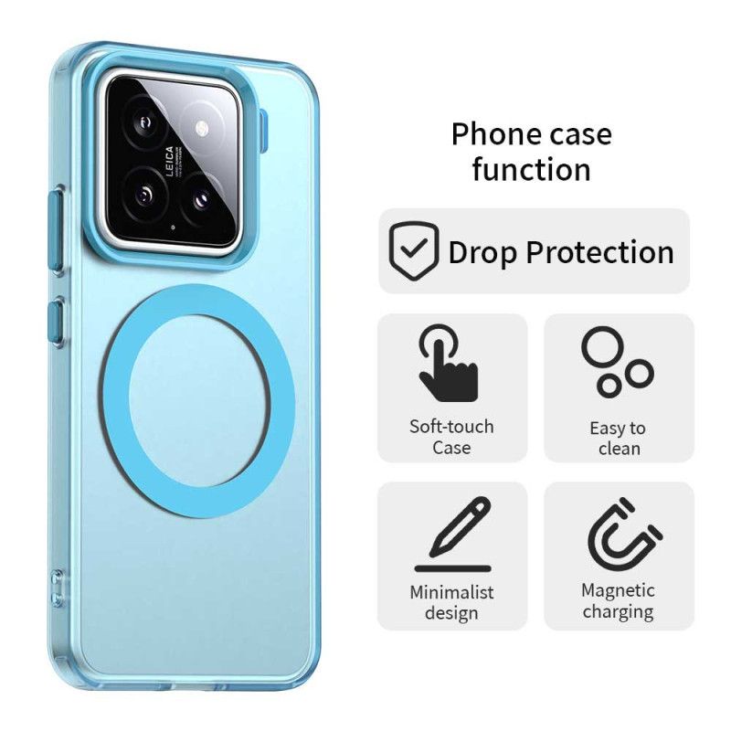 Cover Til Xiaomi 15 Pro Kompatibel Med Farverig Magsafe