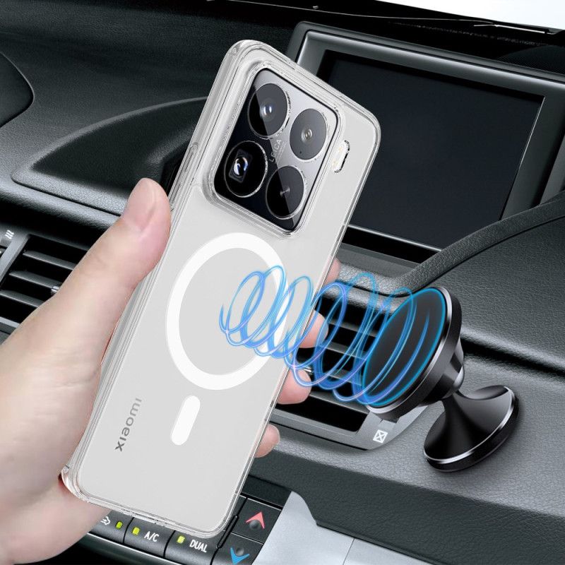 Cover Xiaomi 15 Pro Kompatibel Med Klar Magsafe