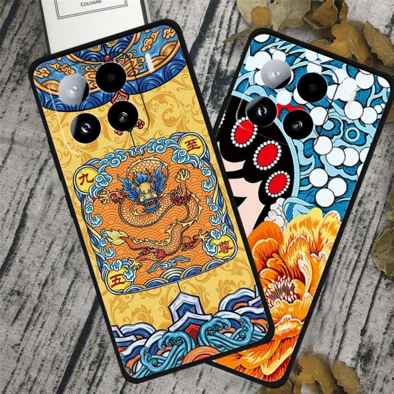 Cover Xiaomi 15 Pro Kvinde Og Ferskenblomster
