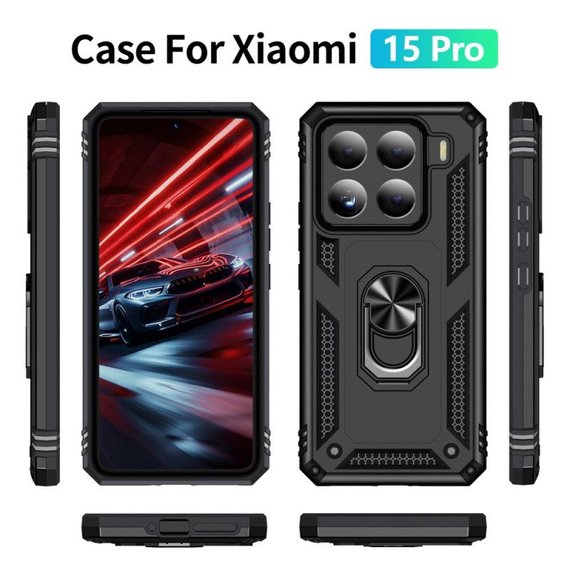 Cover Xiaomi 15 Pro Telefon Etui Ultra-resistent Roterende Stativ