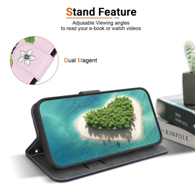 Flip Cover Til Xiaomi 15 Pro 3d-liljemønster