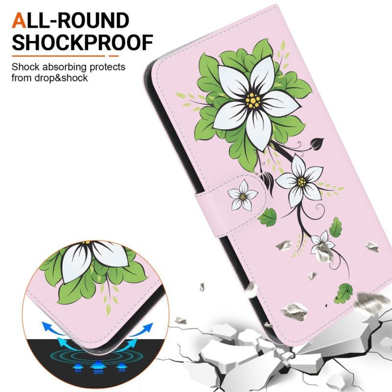Flip Cover Til Xiaomi 15 Pro 3d-liljemønster