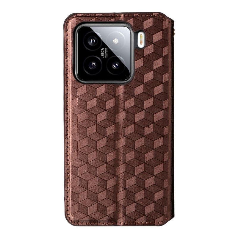 Flip Cover Til Xiaomi 15 Pro 3d-mønster