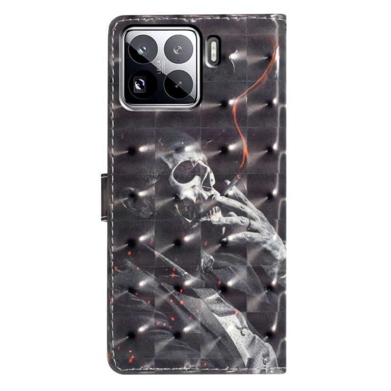 Flip Cover Til Xiaomi 15 Pro 3d-rygende Skelet