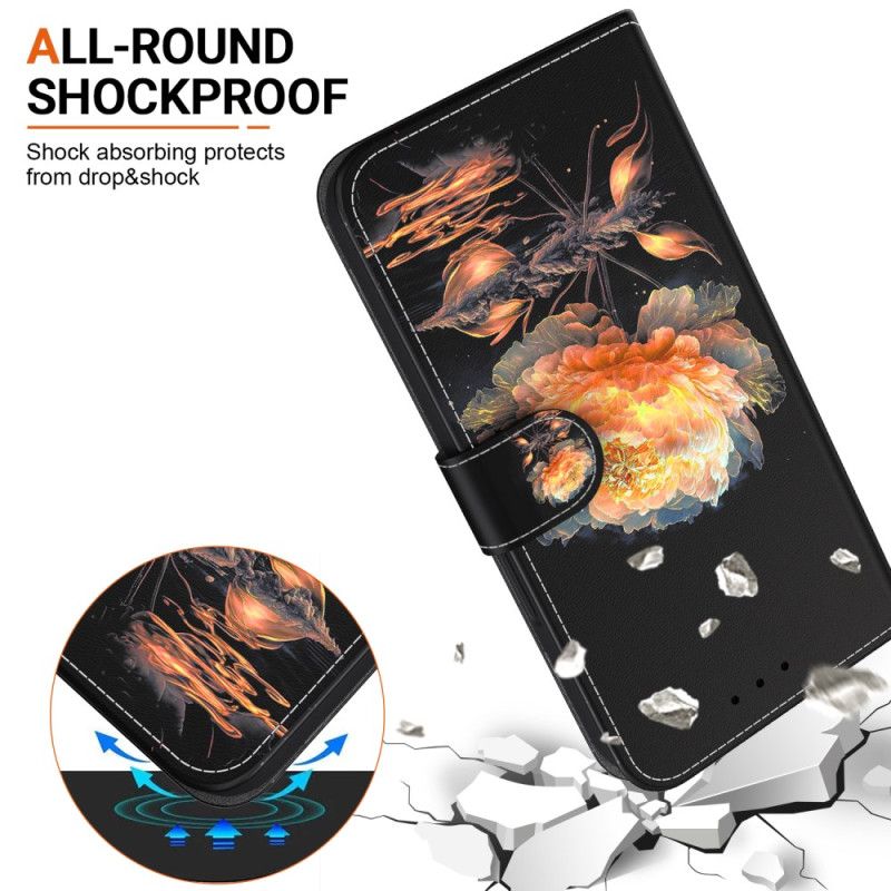 Flip Cover Til Xiaomi 15 Pro Gylden Pæon