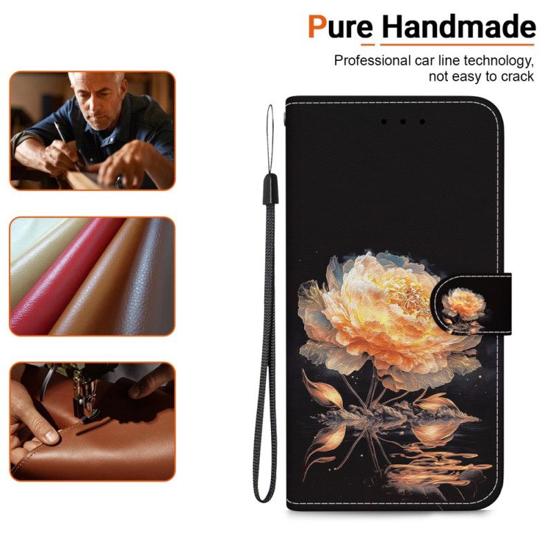 Flip Cover Til Xiaomi 15 Pro Gylden Pæon