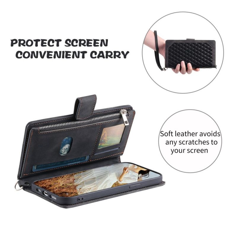 Flip Cover Til Xiaomi 15 Pro Multifunktionel Quiltet Pung