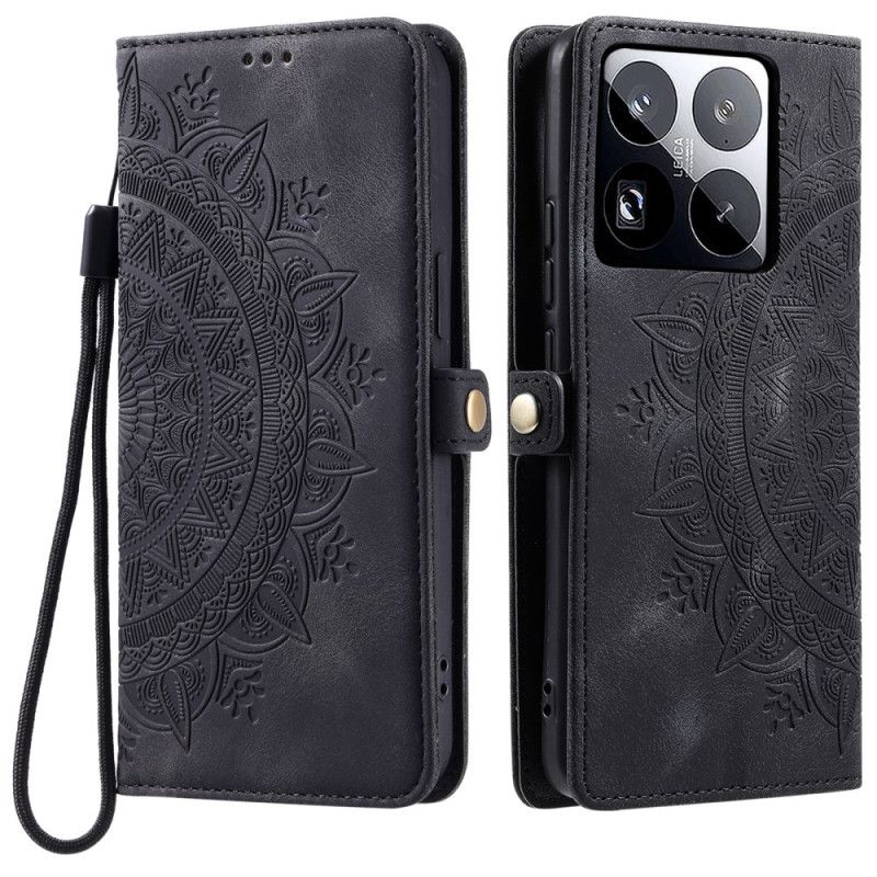 Flip Cover Til Xiaomi 15 Pro Rem Med Totemmønster