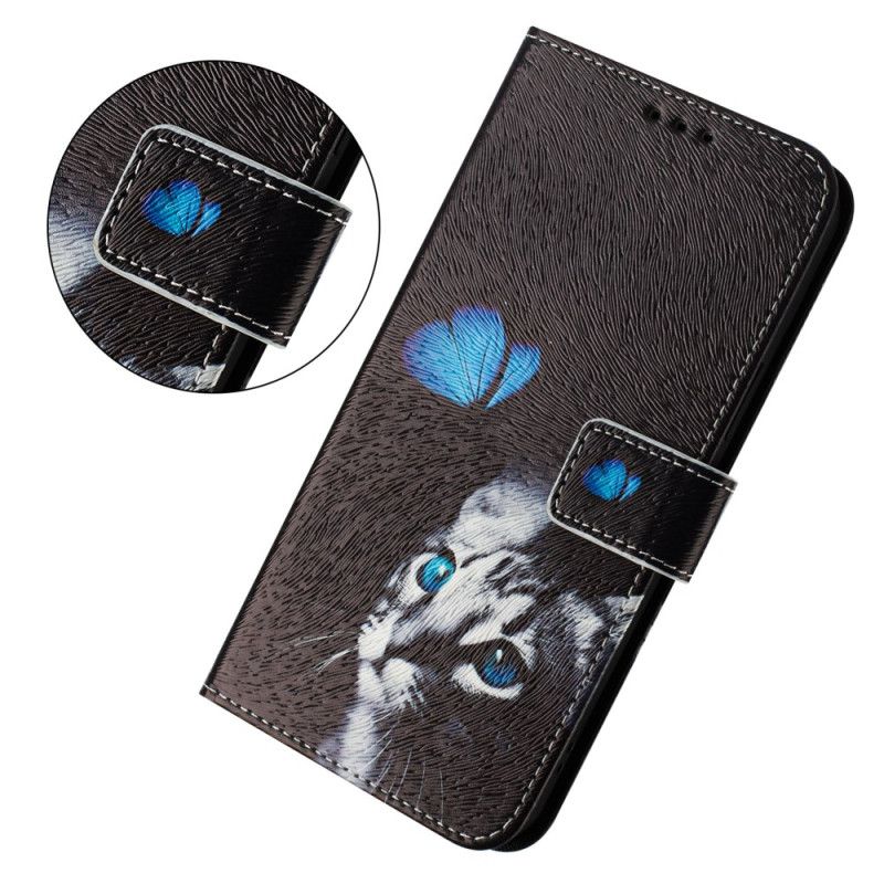 Flip Cover Til Xiaomi 15 Pro Sommerfugl Og Kat