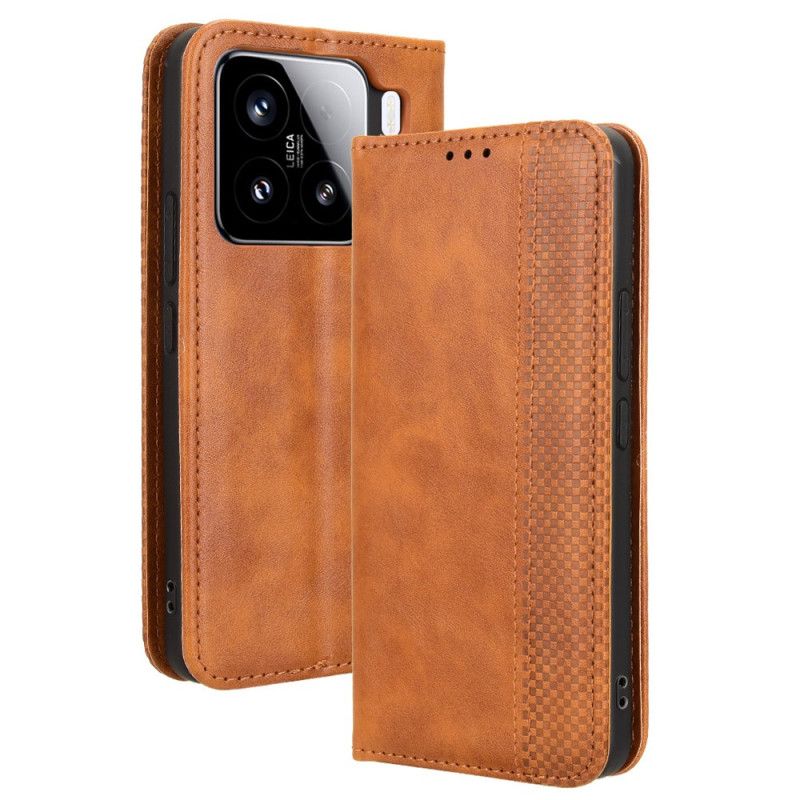 Flip Cover Til Xiaomi 15 Pro Vintage Kant