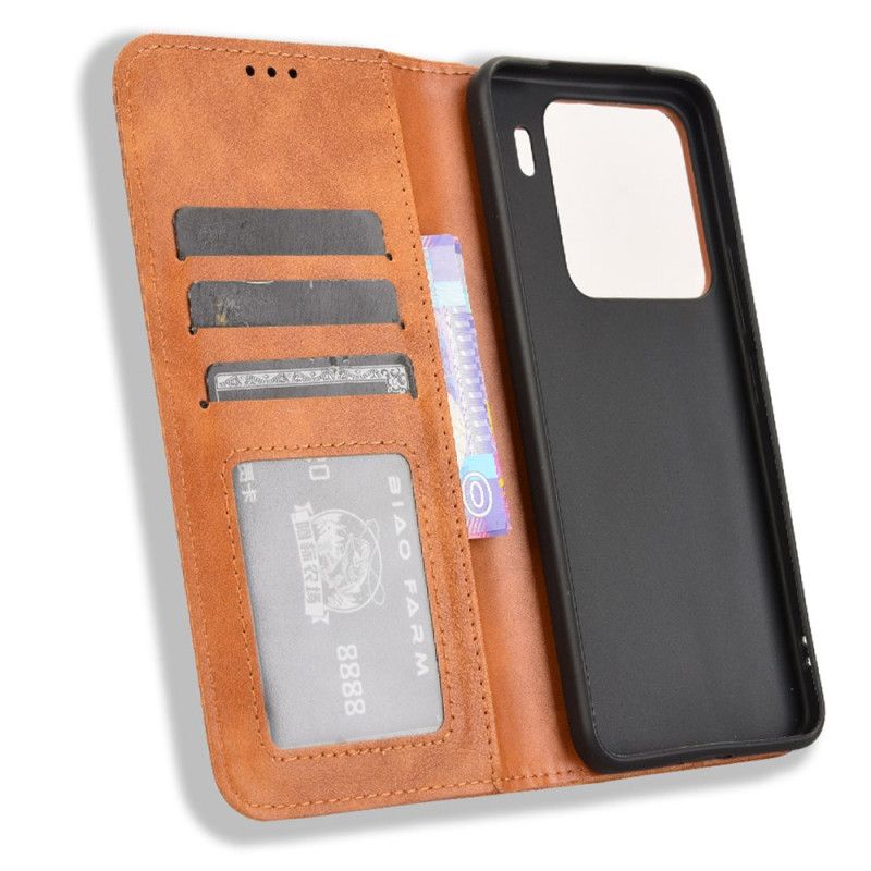 Flip Cover Til Xiaomi 15 Pro Vintage Kant