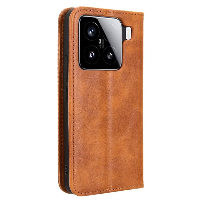 Flip Cover Til Xiaomi 15 Pro Vintage Kant