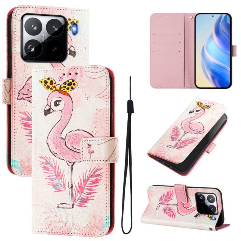 Flip Cover Xiaomi 15 Pro Fuglemønster
