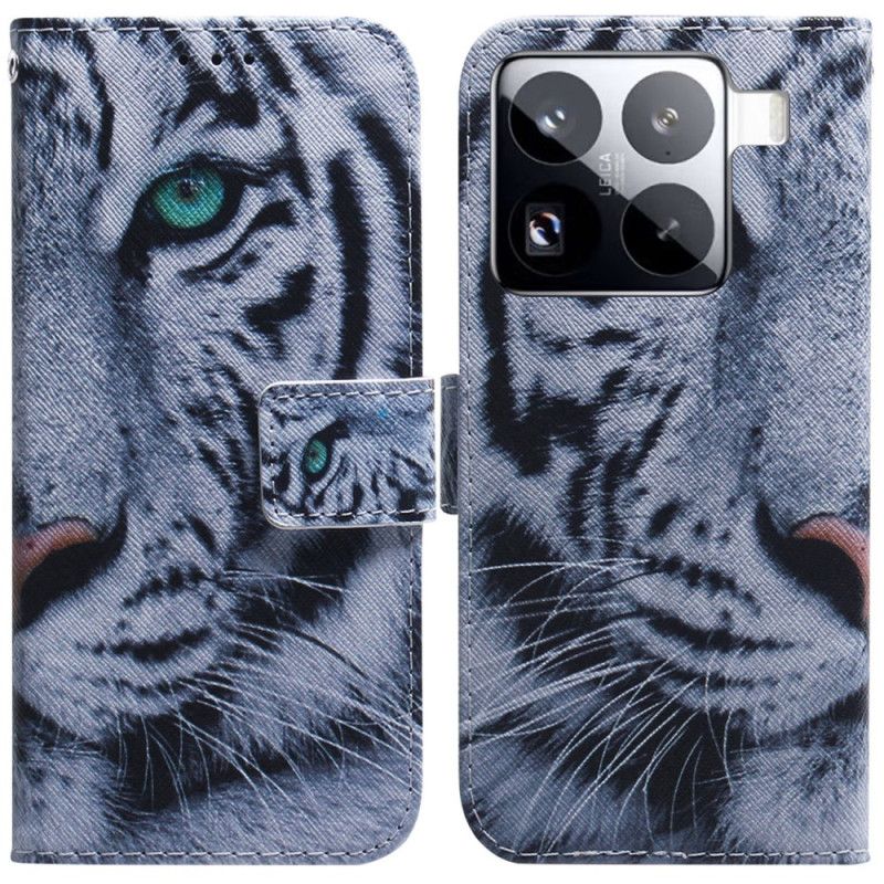 Flip Cover Xiaomi 15 Pro Hvid Tiger