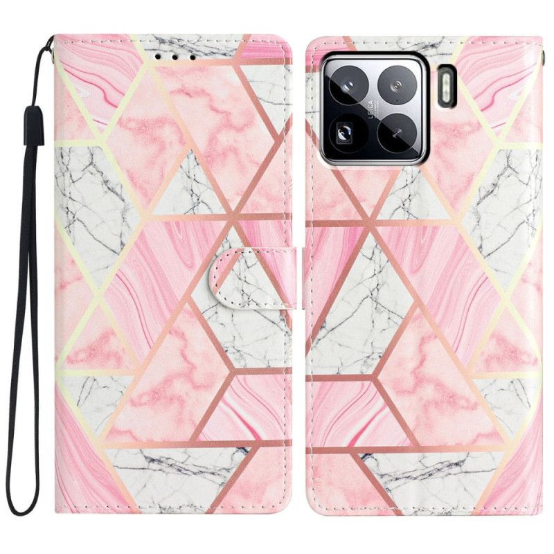 Flip Cover Xiaomi 15 Pro Lyserød Marmor