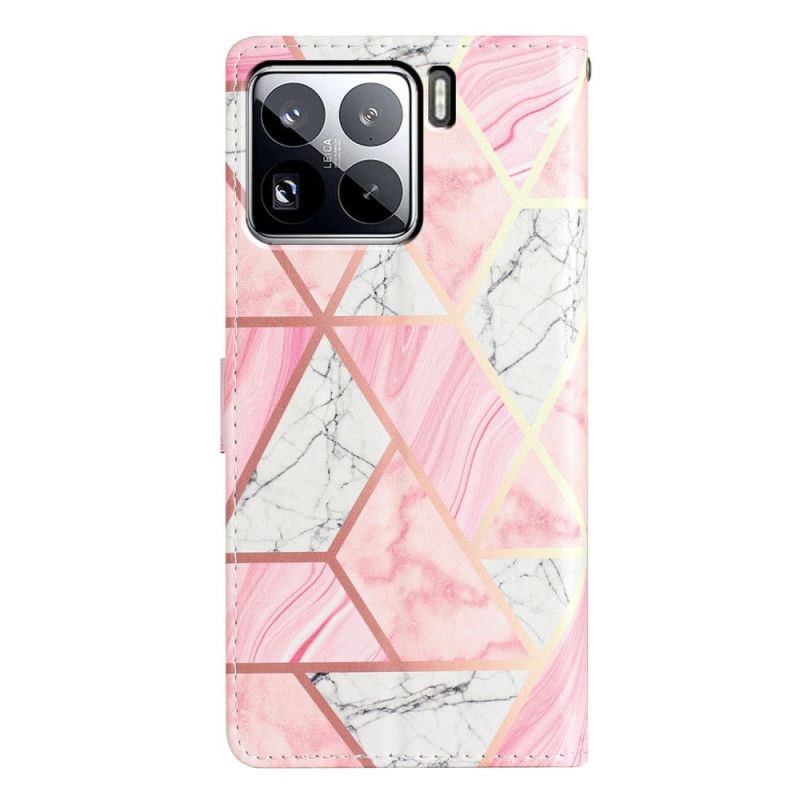 Flip Cover Xiaomi 15 Pro Lyserød Marmor