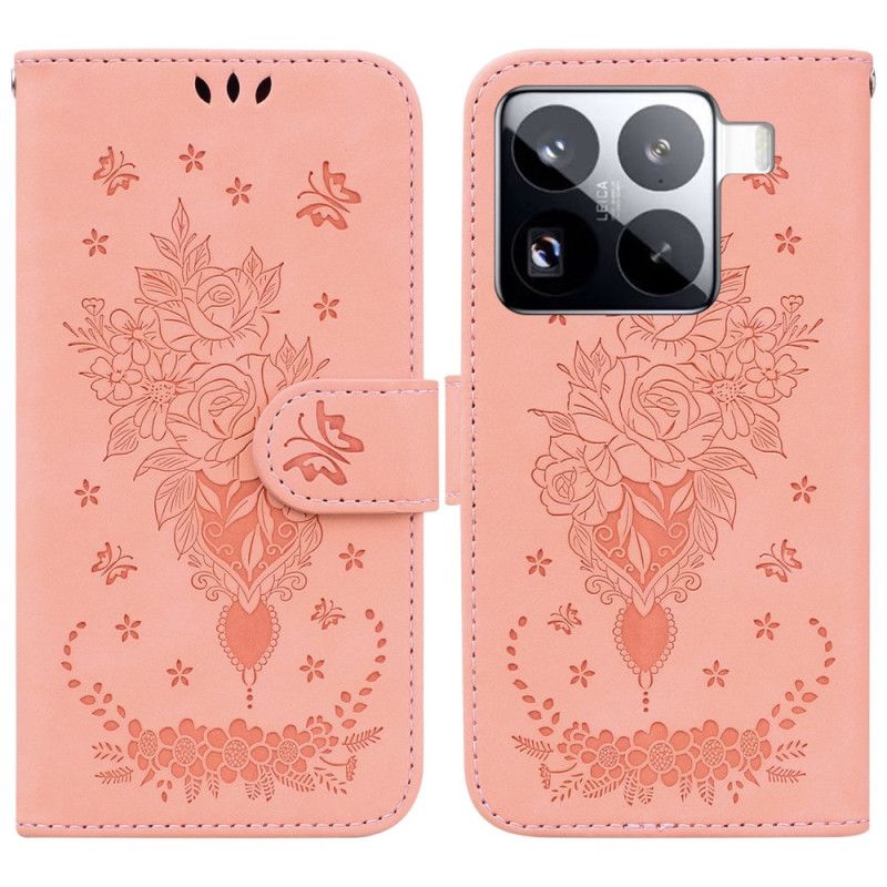 Flip Cover Xiaomi 15 Pro Pink Ruskindseffekt