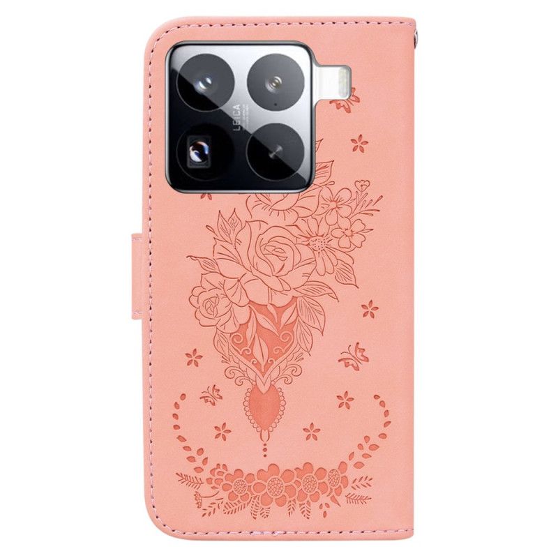 Flip Cover Xiaomi 15 Pro Pink Ruskindseffekt