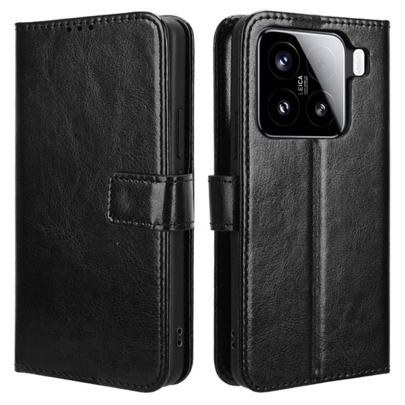 Flip Cover Xiaomi 15 Pro Prangende Kunstlæder Læder